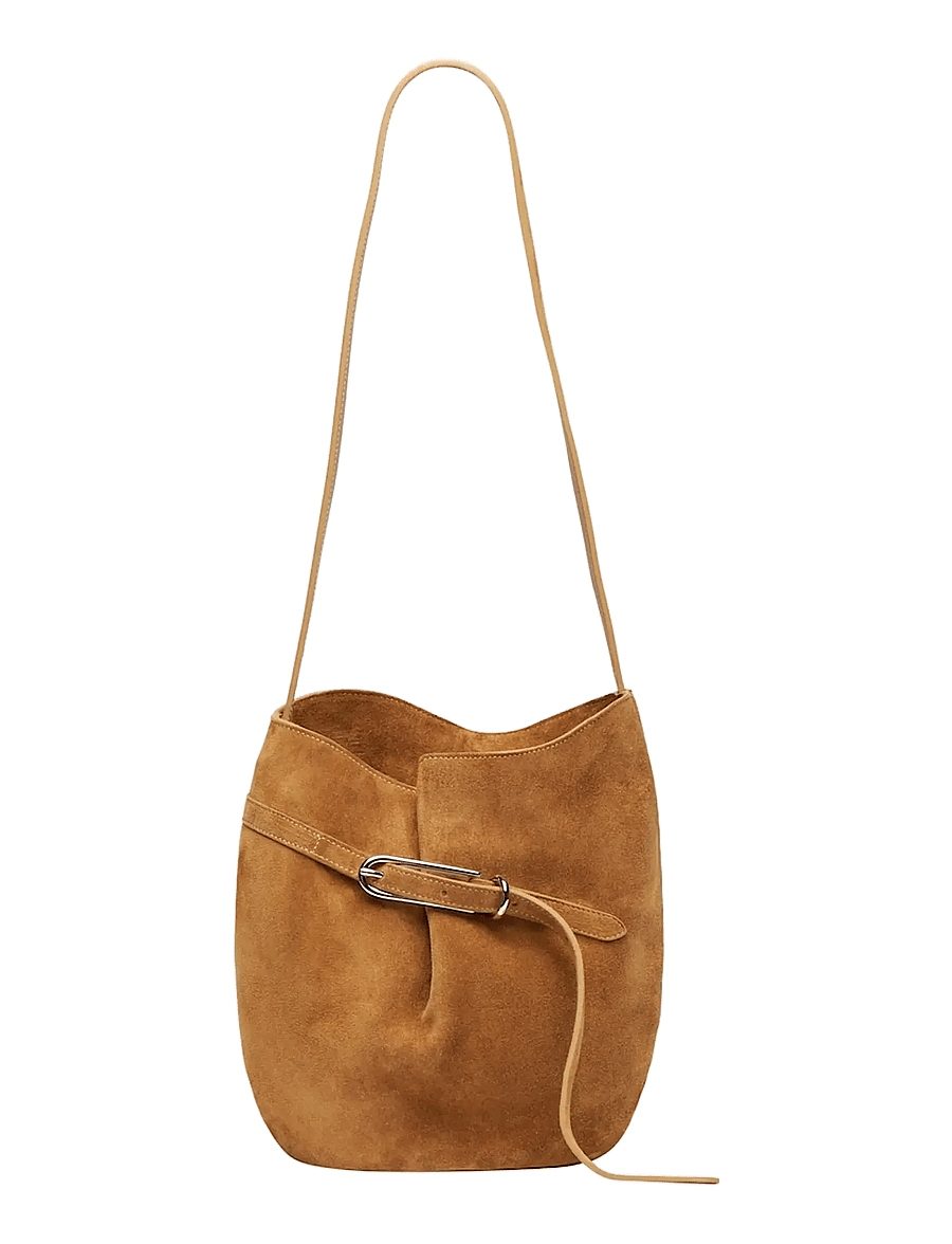 Liffner - BELTED BUCKET BAG - sand - 0