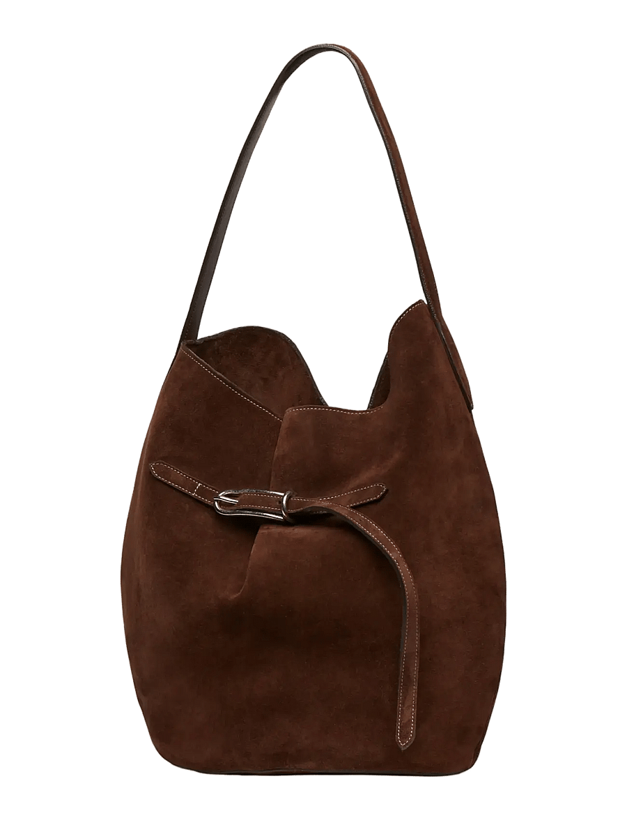 Liffner - BELTED BUCKET BAG LARGE - modetrends - dark brown - 1