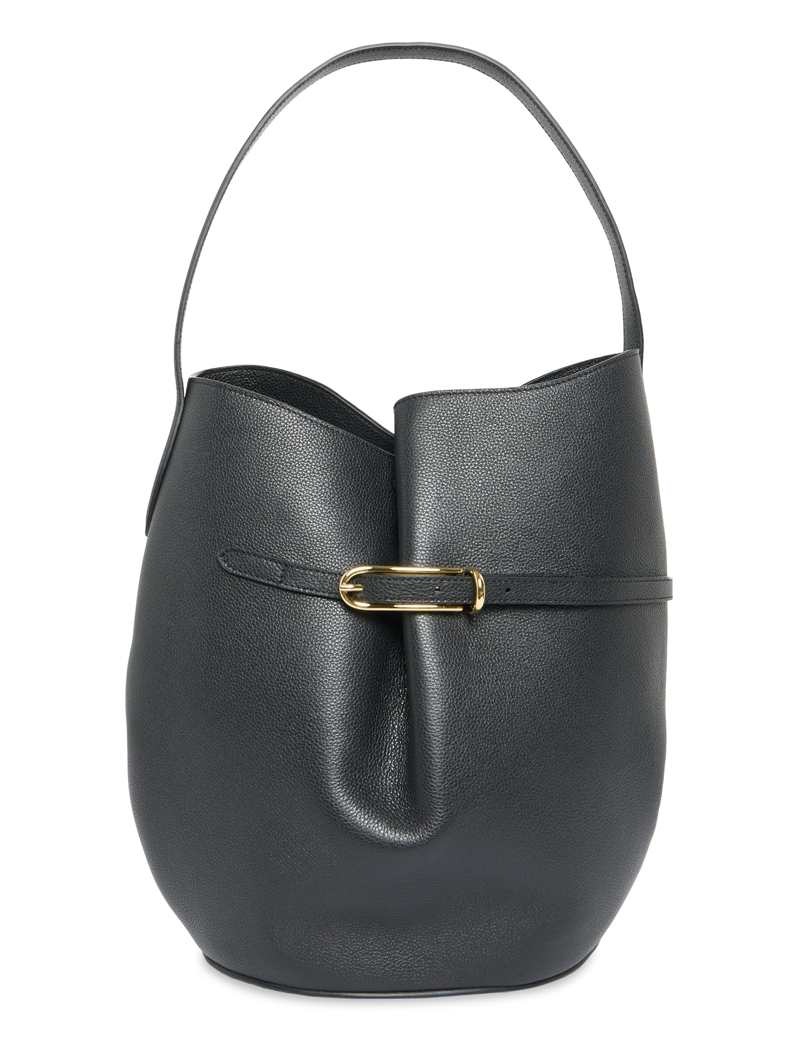 Liffner Belted Bucket Bag Large, One Size, Bags, Schwarz - Bag, Frauen