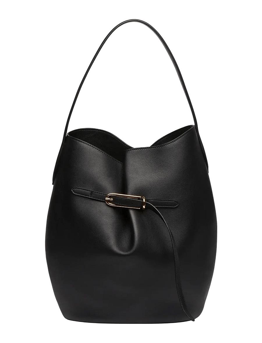 Liffner - BELTED BUCKET BAG LARGE - black - 0