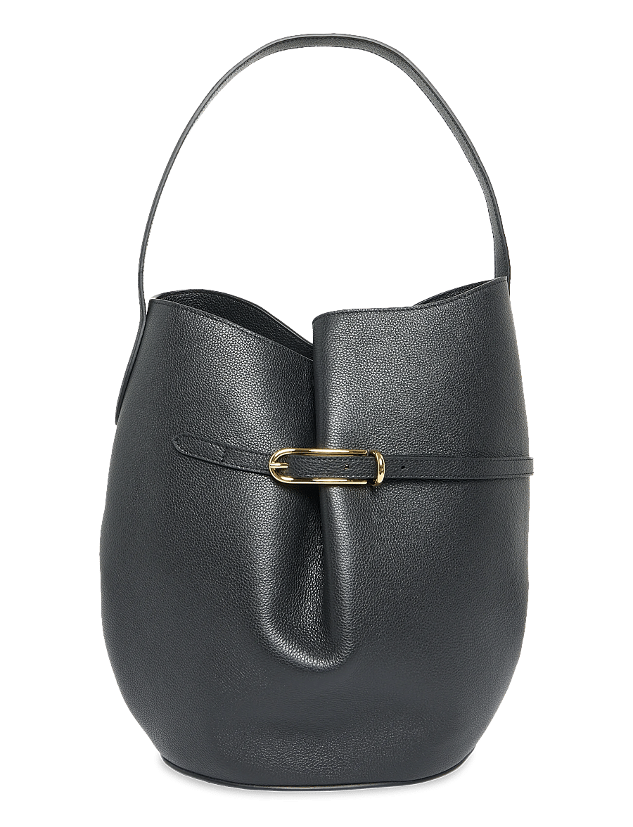 Liffner - BELTED BUCKET BAG LARGE - modes tendences - black - 0