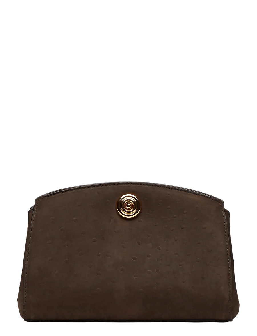 Liffner - PUSHLOCK CLUTCH - dark brown - 0