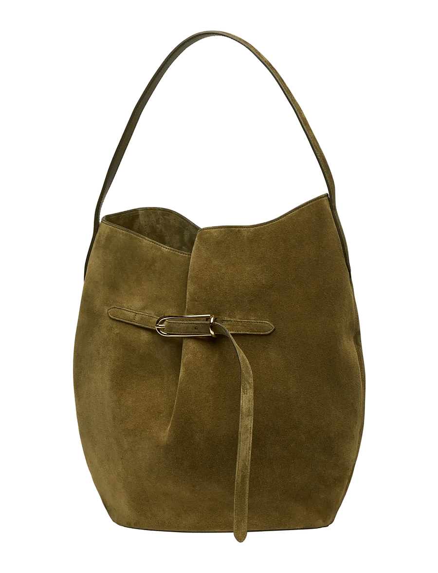 Liffner - BELTED BUCKET BAG LARGE - mode trends - army - 1
