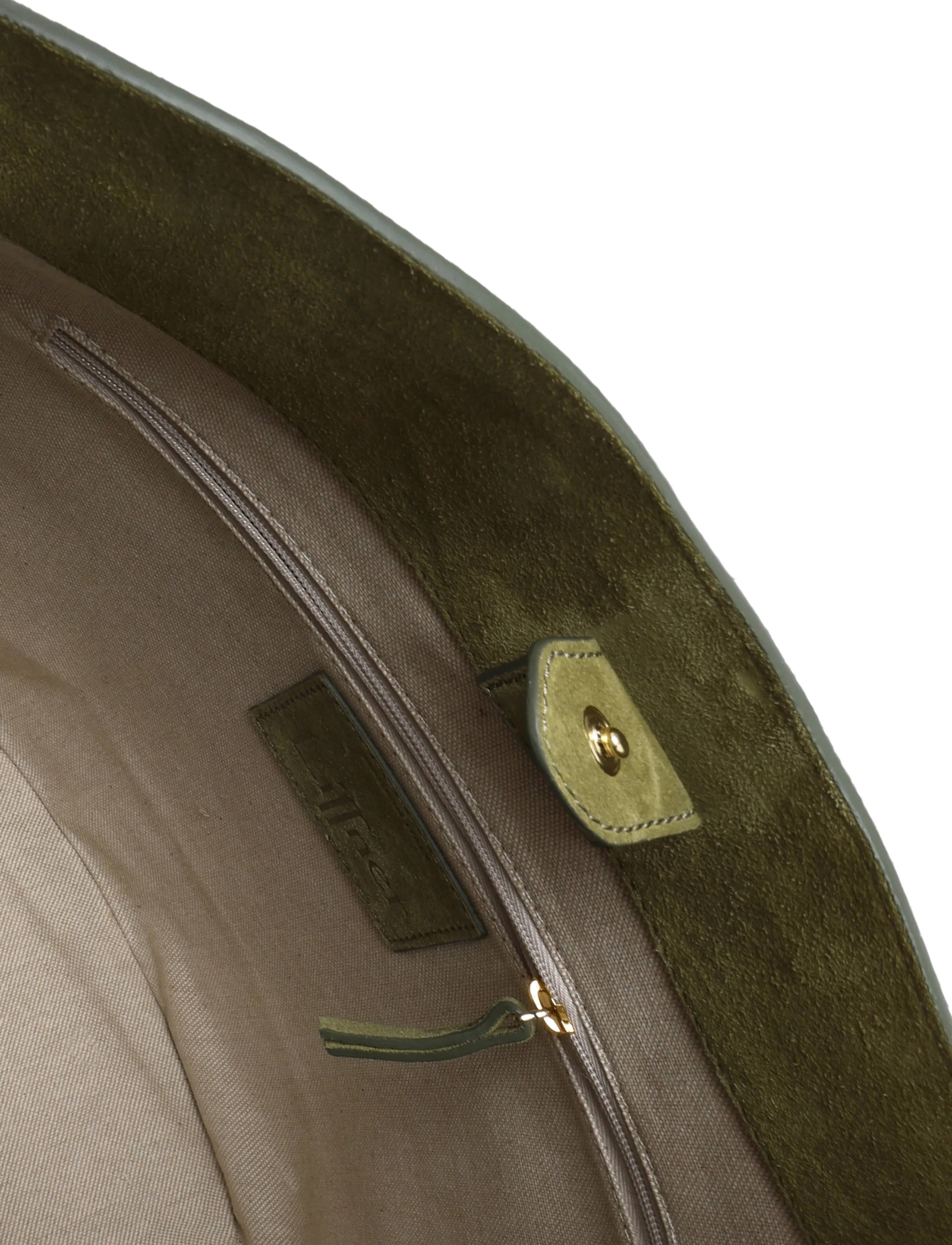 Liffner - BELTED BUCKET BAG LARGE - mode trends - army - 2