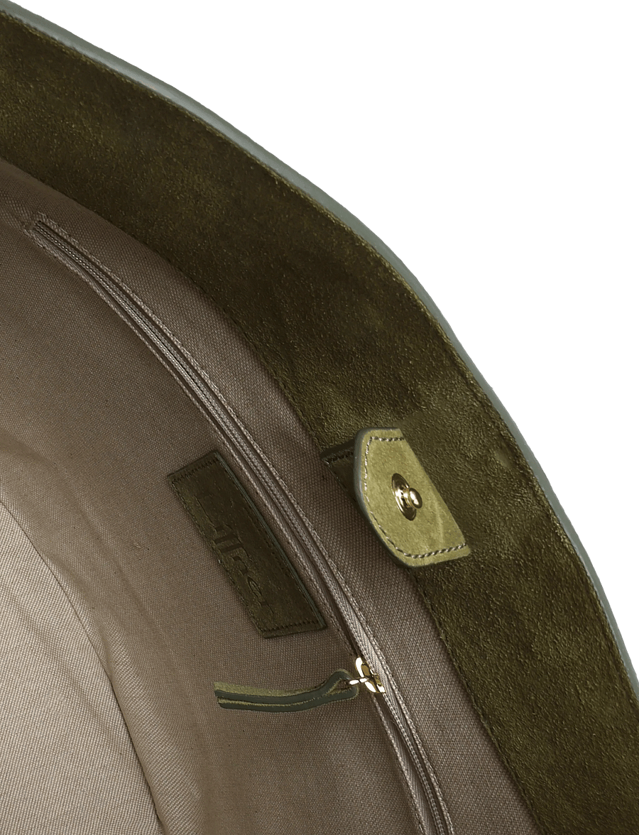 Liffner - BELTED BUCKET BAG LARGE - mode trends - army - 2