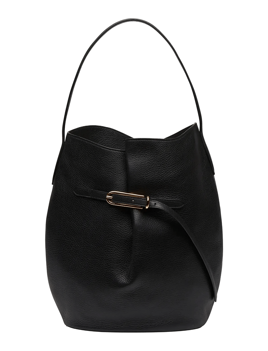 Liffner - BELTED BUCKET BAG LARGE - mode trends - black - 1