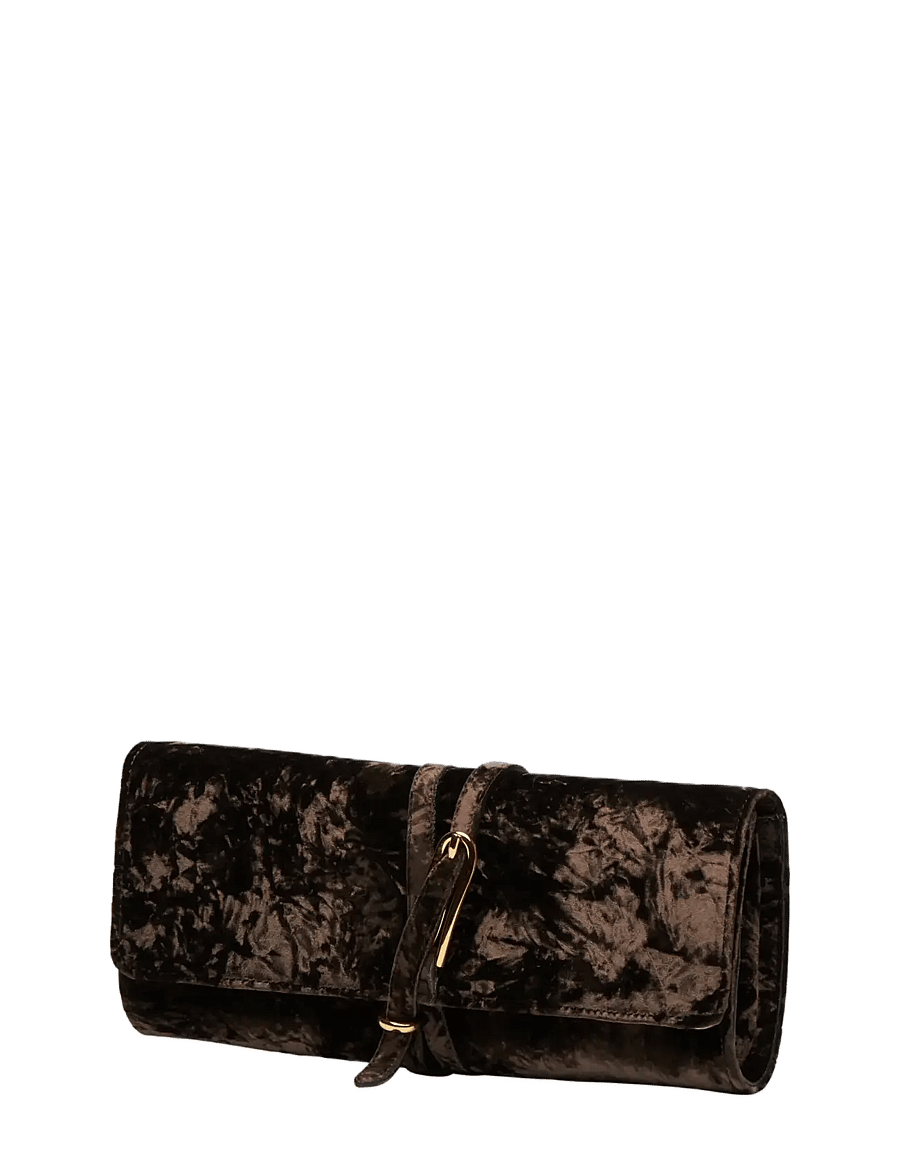 Liffner - BELTED CLUTCH - særlige begivenheder - brown - 2