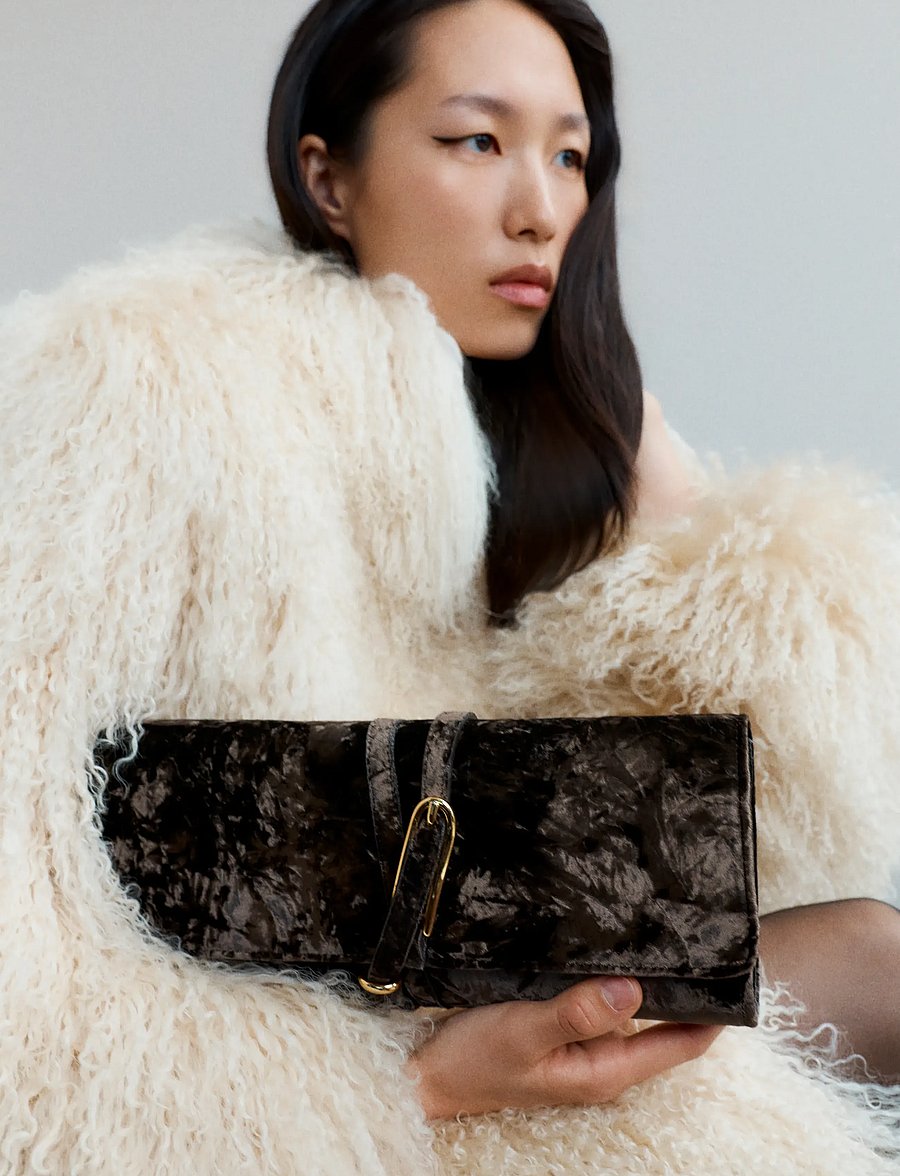 Liffner - BELTED CLUTCH - særlige begivenheder - brown - 0