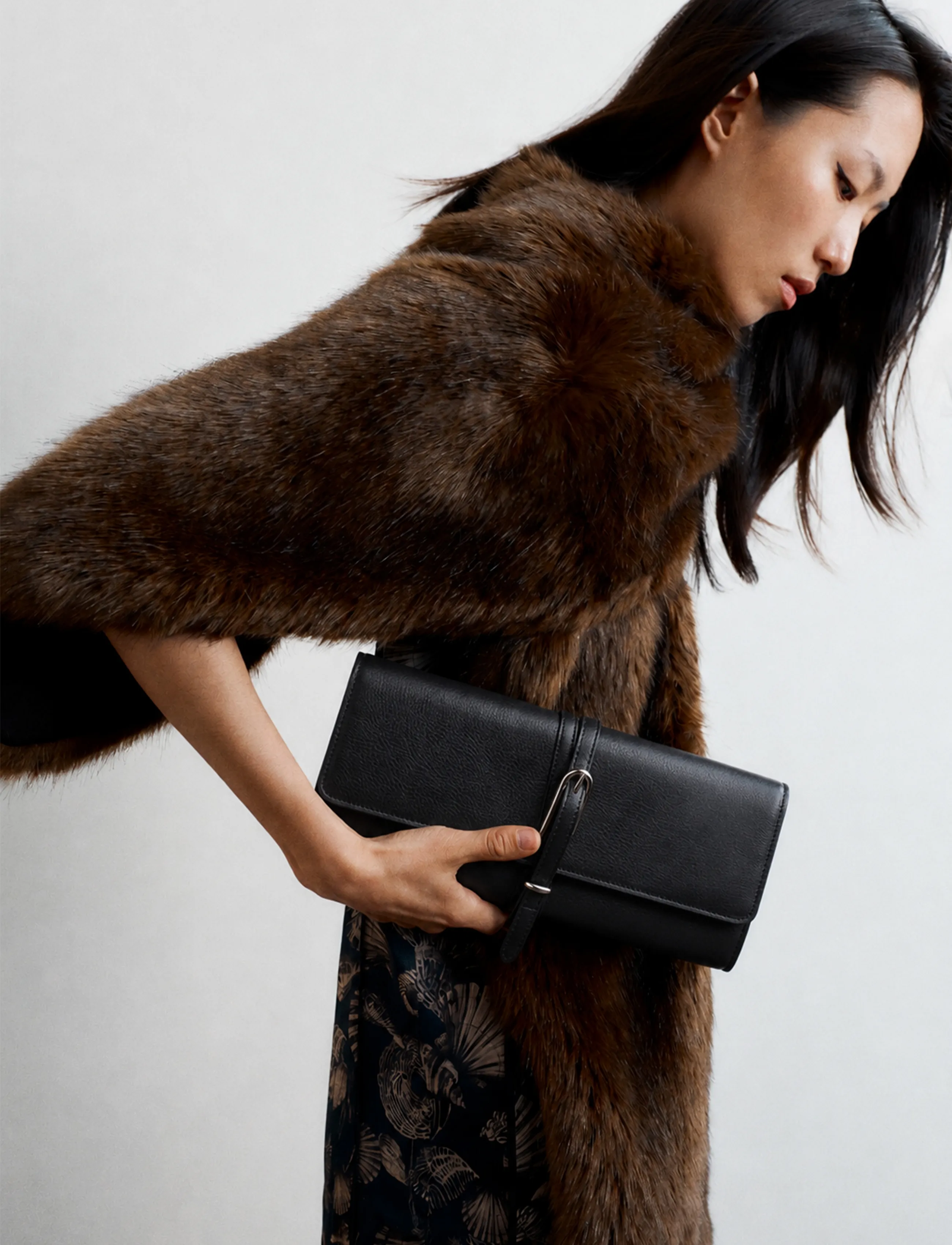 Liffner - BELTED CLUTCH - særlige begivenheder - black - 0