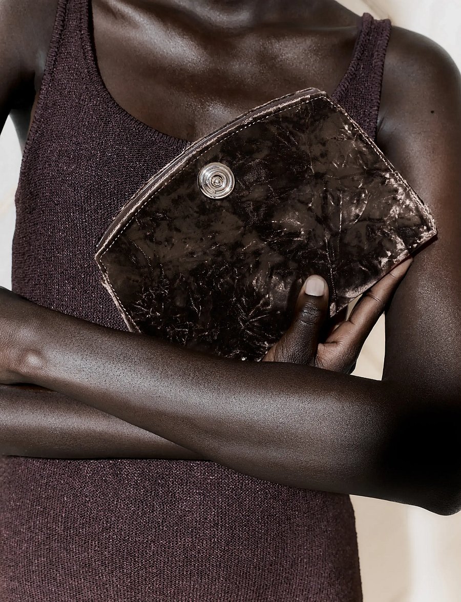 Liffner - PUSHLOCK CLUTCH - særlige begivenheder - brown - 0