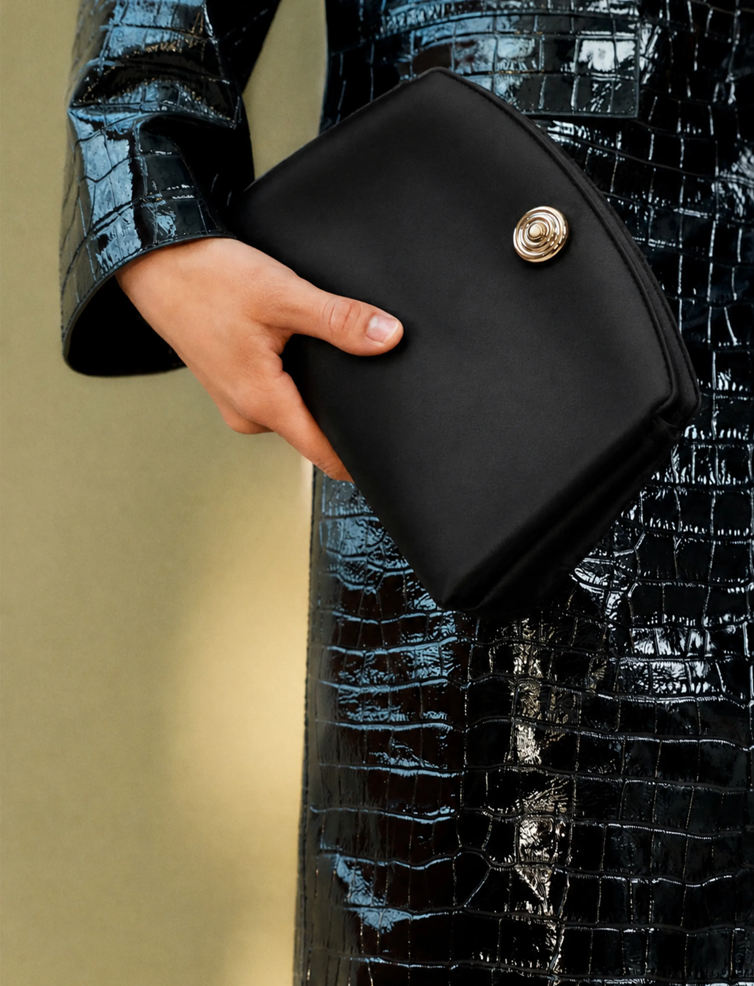 Liffner - PUSHLOCK CLUTCH - særlige begivenheder - black - 0