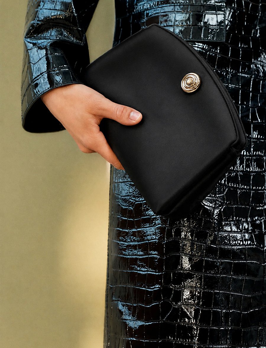 Liffner - PUSHLOCK CLUTCH - særlige begivenheder - black - 0