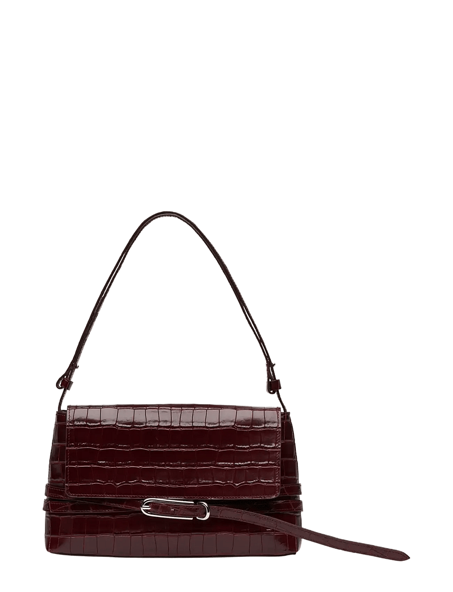 Liffner - BELTED SHOULDER BAG - mode trends - burgundy - 1