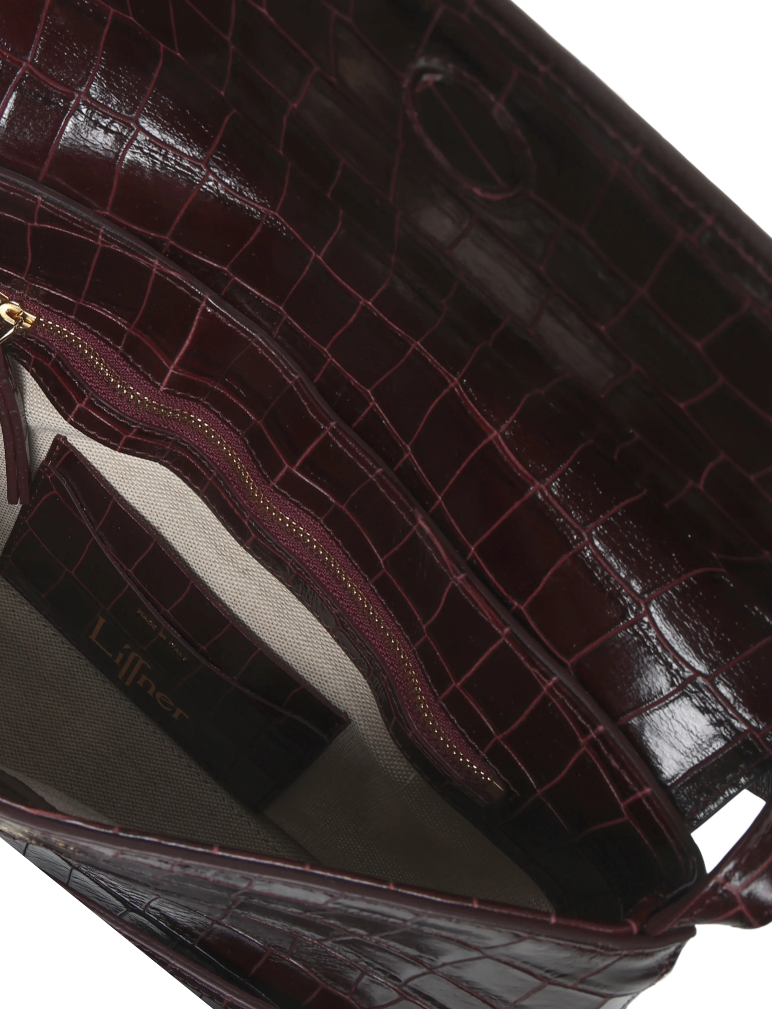 Liffner - BELTED SHOULDER BAG - modetrender - burgundy - 4