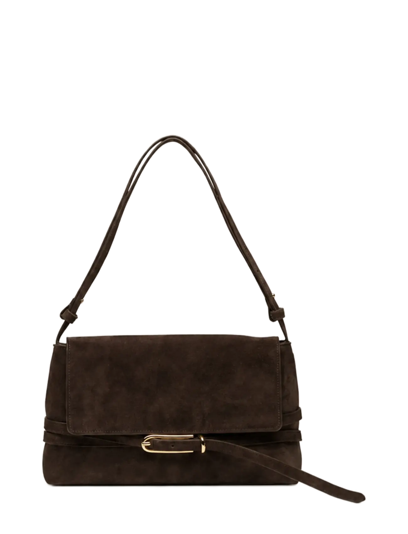 Liffner - BELTED SHOULDER BAG - moetrendid - dark brown - 1