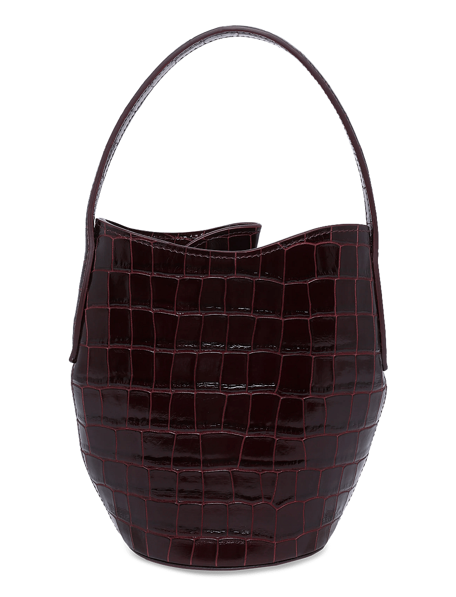 Liffner - BELTED BUCKET BAG MICRO - modes tendences - burgundy - 1