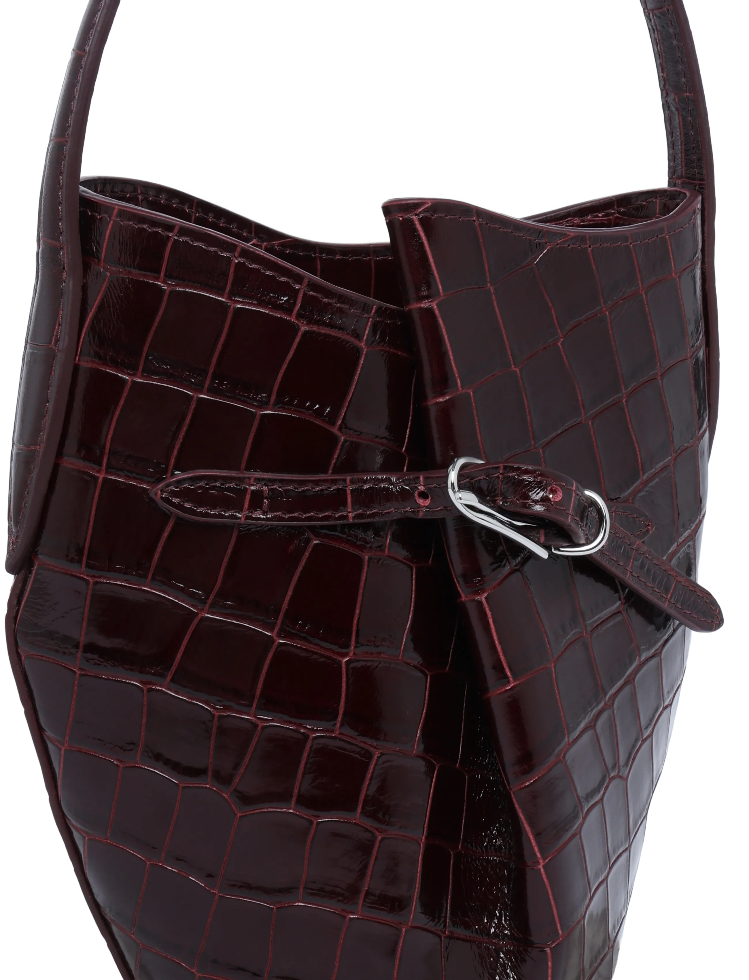 Liffner - BELTED BUCKET BAG MICRO - fashion trends - burgundy - 2