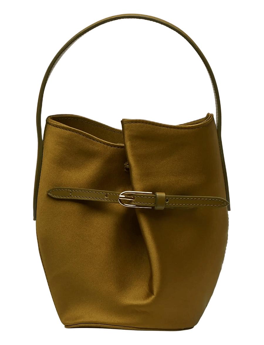 Liffner - BELTED BUCKET BAG MICRO - mode trends - warm green - 1