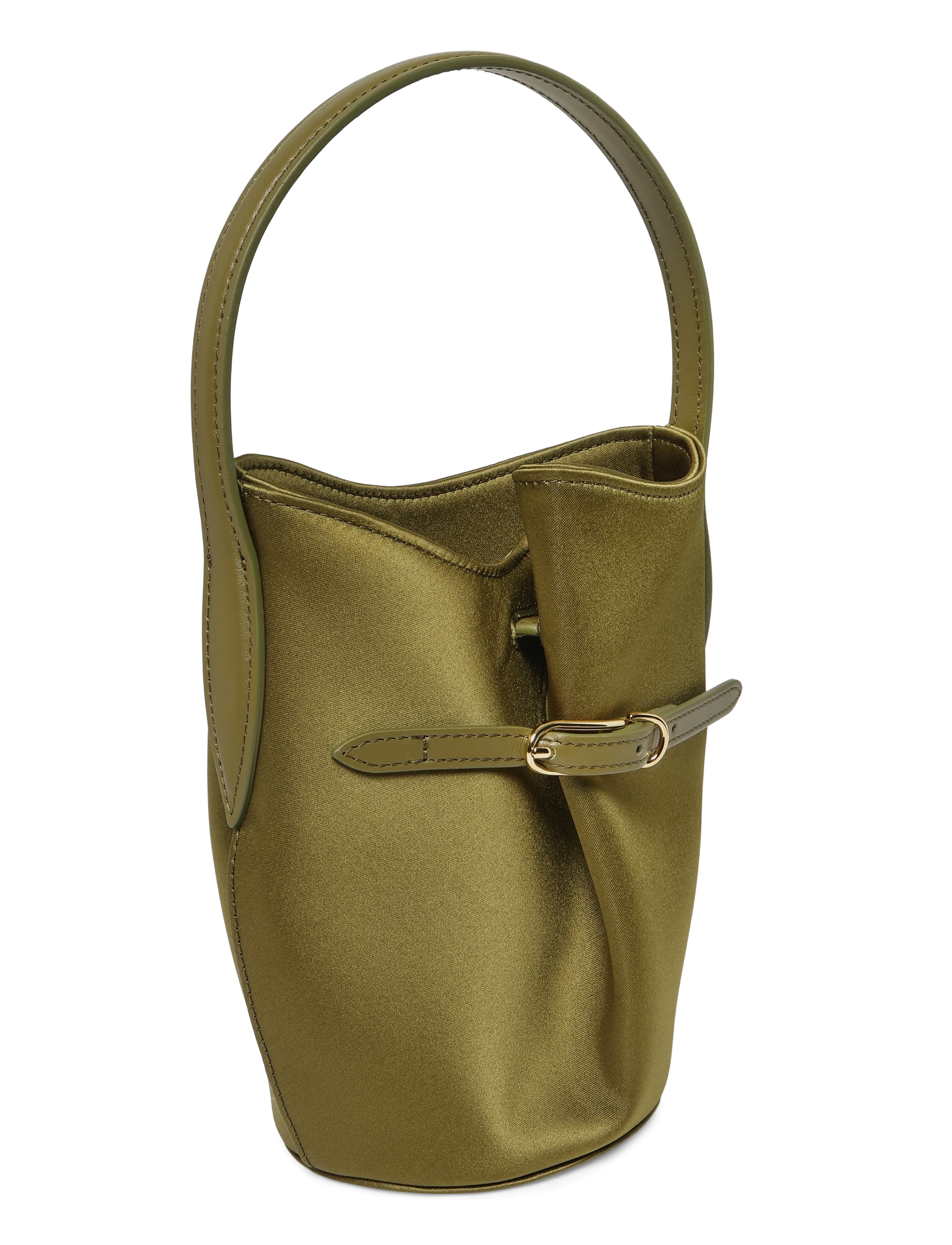 Liffner - BELTED BUCKET BAG MICRO - mode trends - warm green - 3