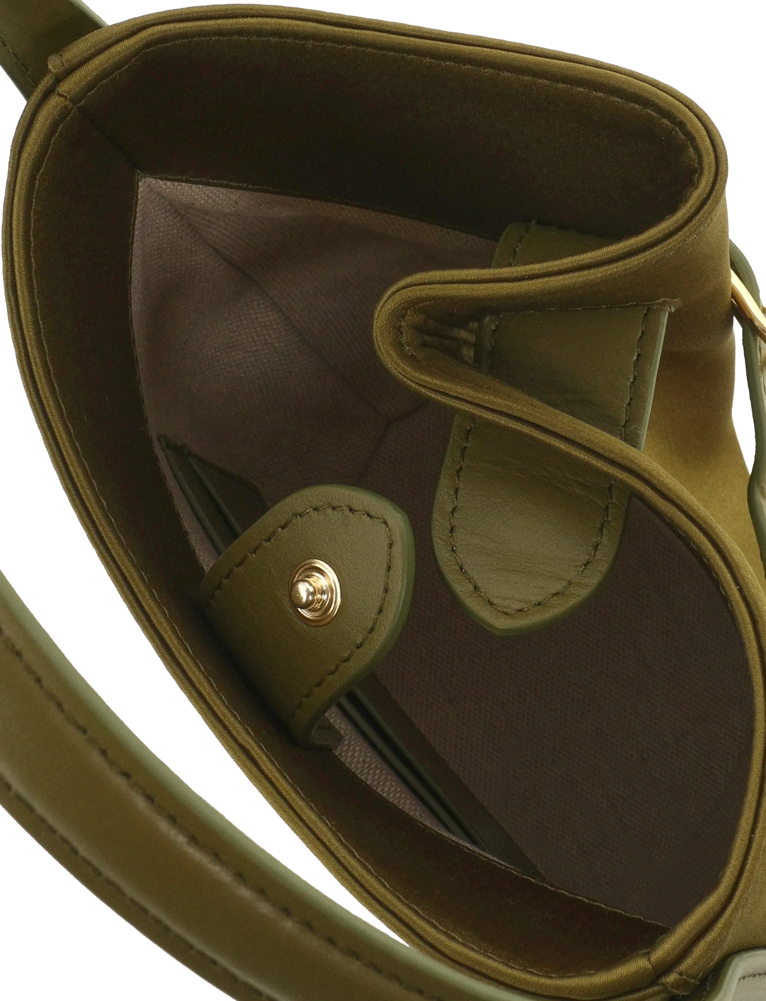 Liffner - BELTED BUCKET BAG MICRO - mode trends - warm green - 4
