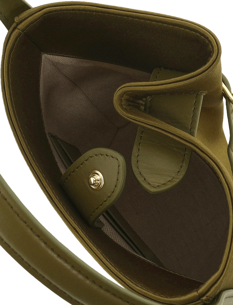 Liffner - BELTED BUCKET BAG MICRO - mode trends - warm green - 4