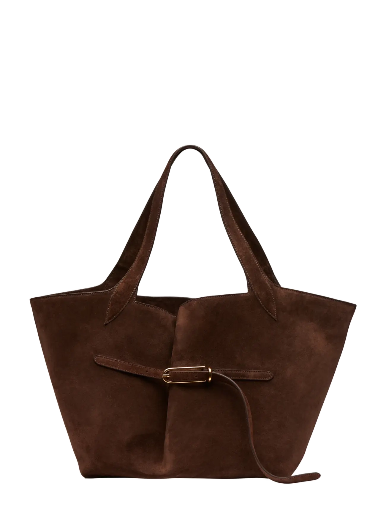 Liffner BELTED TOTE - Liffner - DARK BROWN / brown