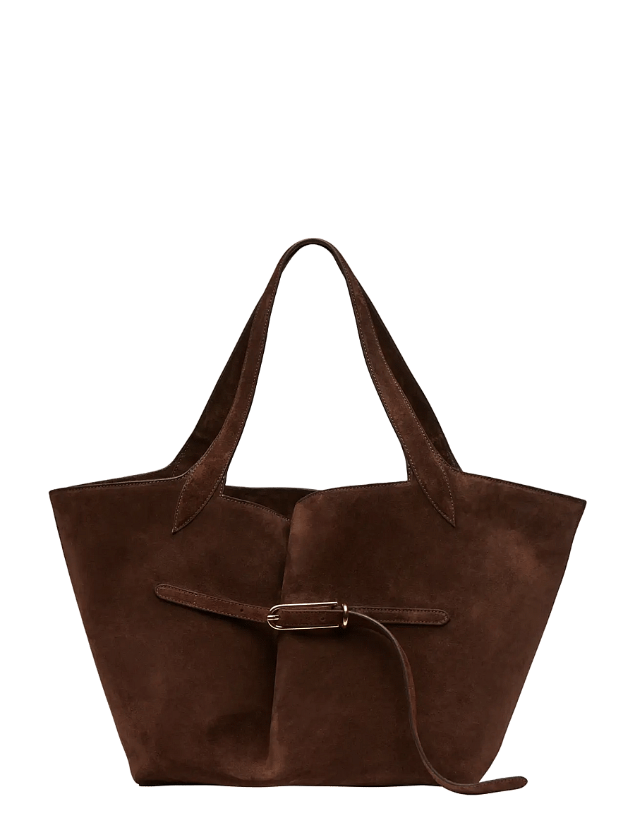 Liffner - BELTED TOTE - tote bags - dark brown - 1