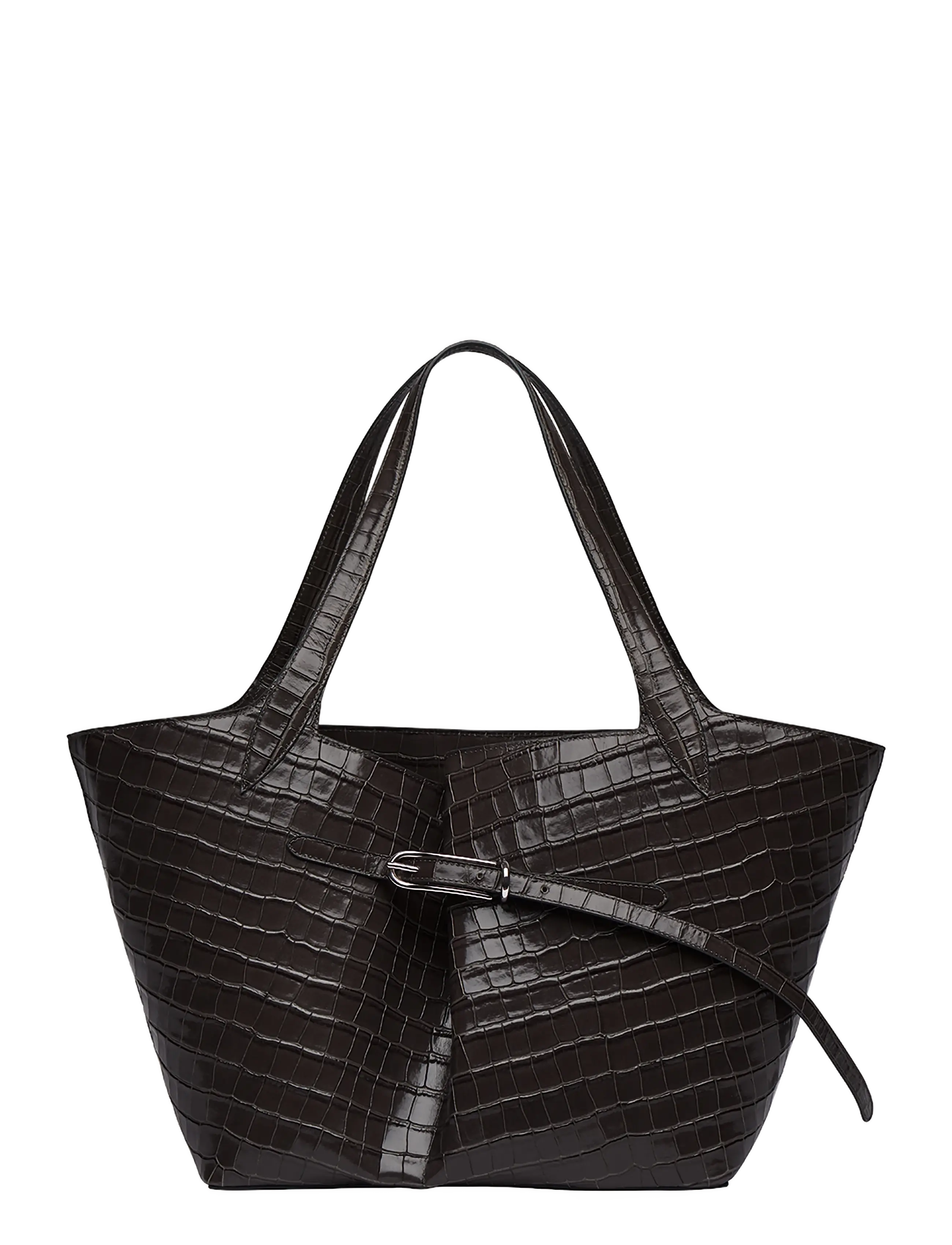 Liffner BELTED TOTE - Liffner - BLACK / black
