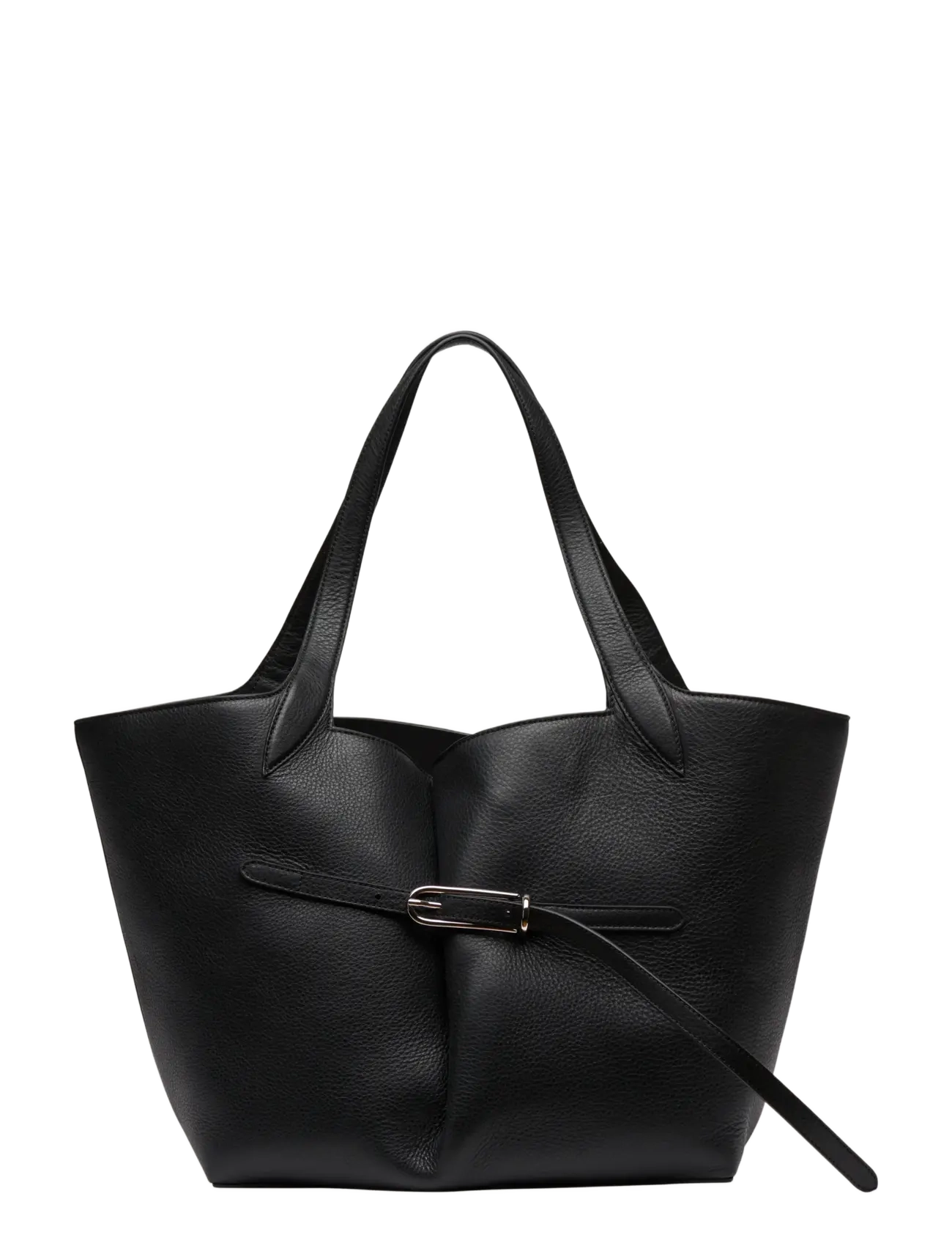 Liffner BELTED TOTE - Liffner - BLACK / black