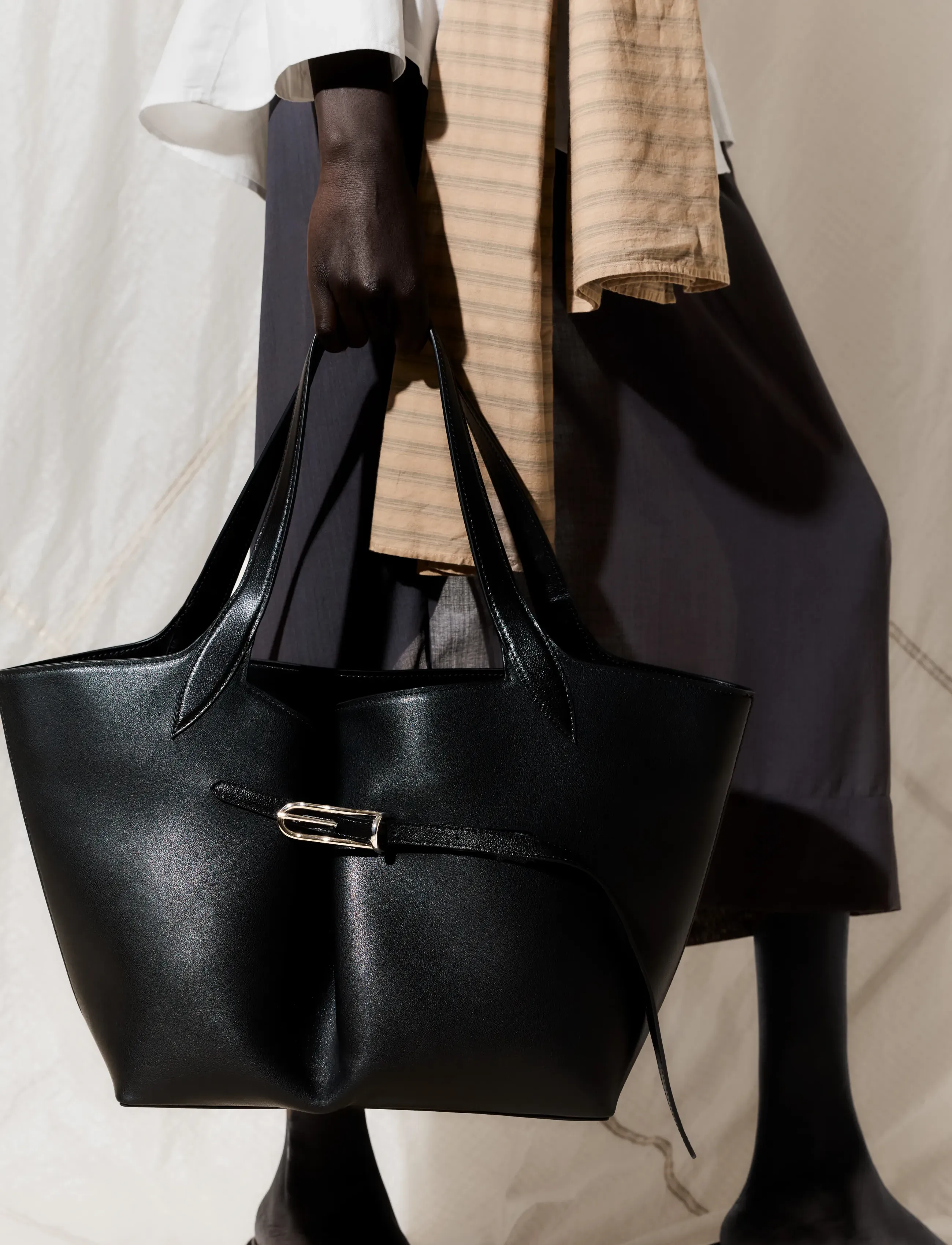Liffner - BELTED TOTE - black - 4
