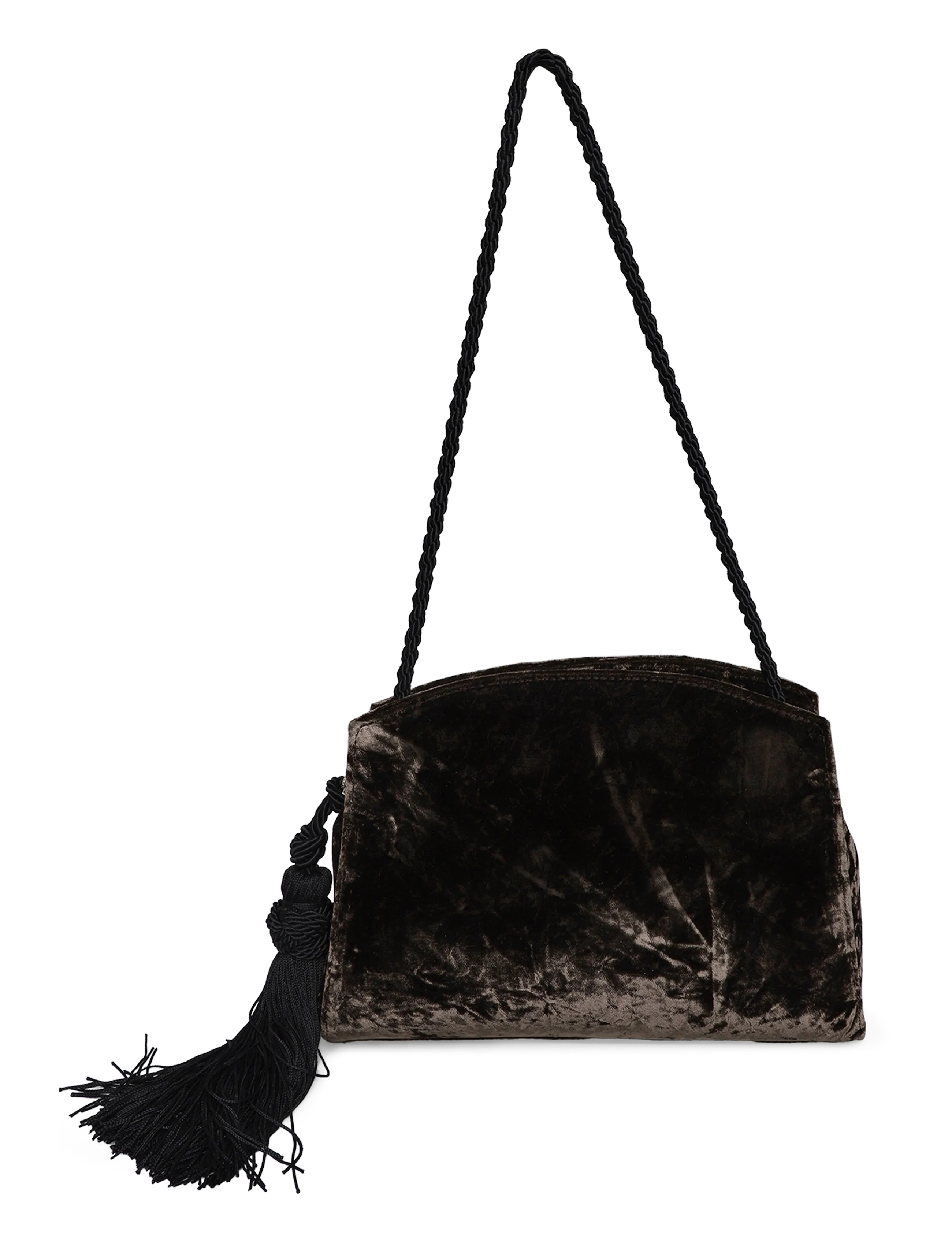 Liffner - TASSEL CLUTCH - modetrender - brown - 2