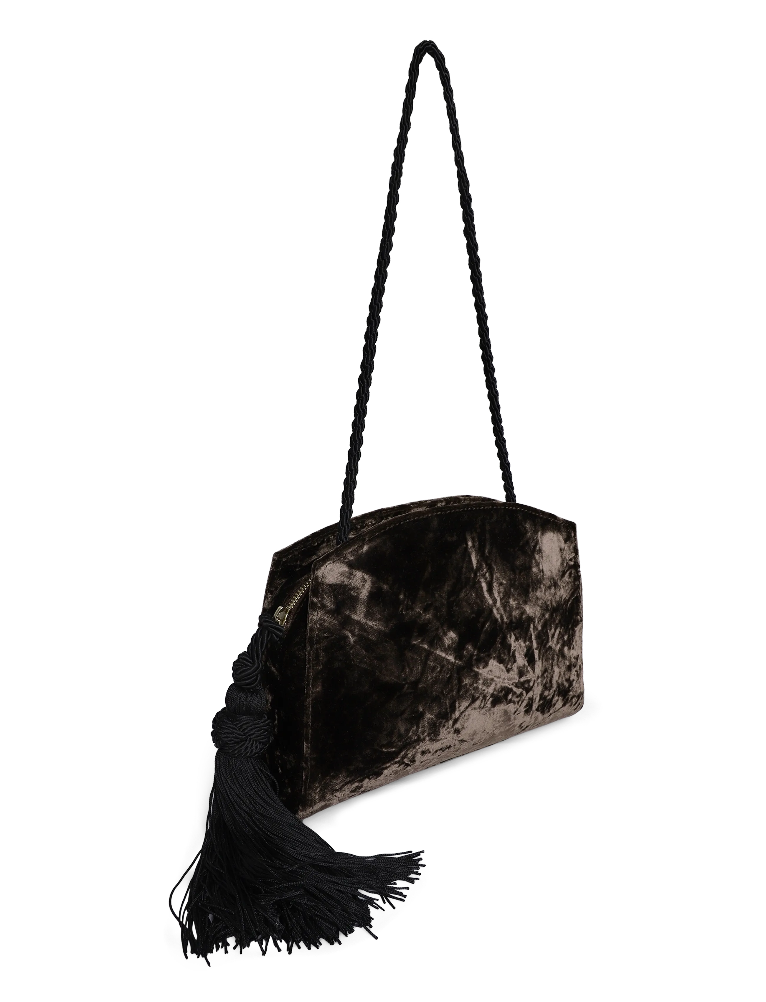 Liffner - TASSEL CLUTCH - modetrender - brown - 3