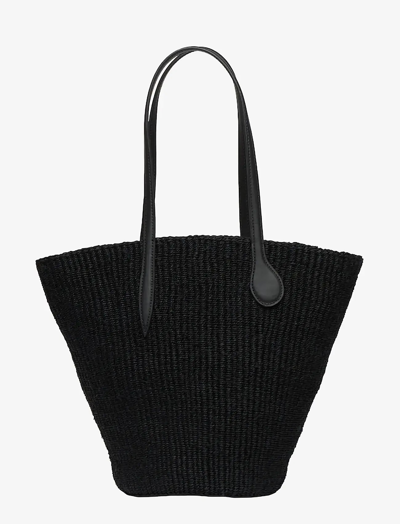 Liffner - STRAW BASKET - tote bags - black - 1