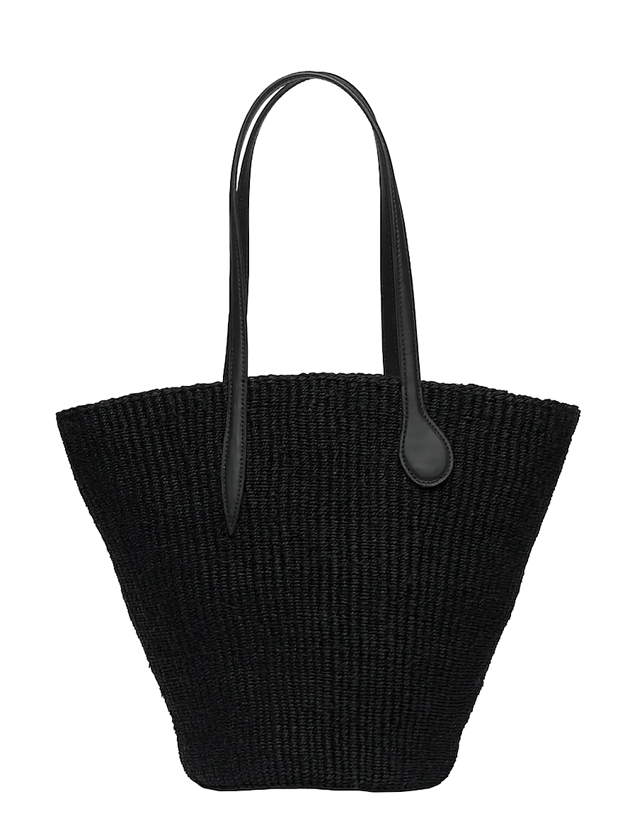 Liffner - STRAW BASKET - totes - black - 1