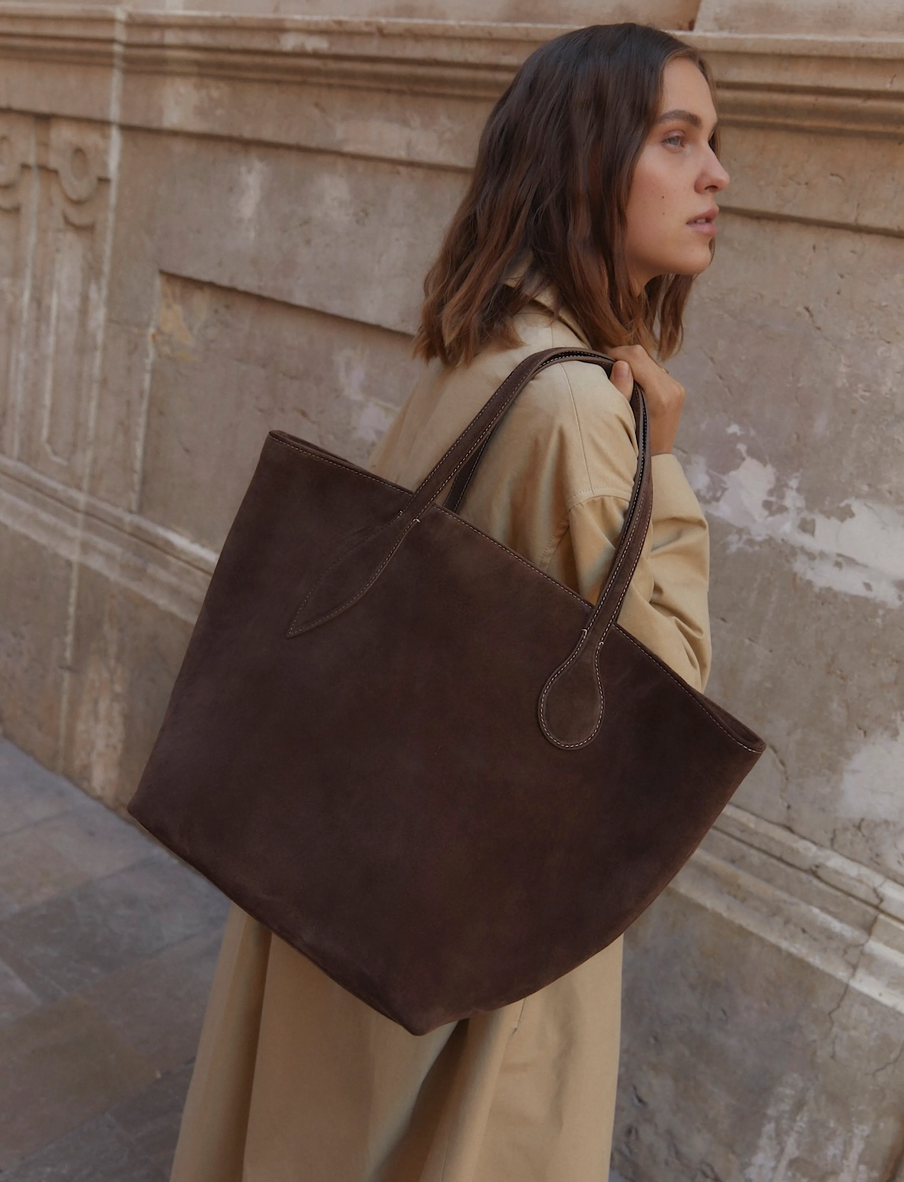 Liffner - SPROUT TOTE - tote bags - dark brown - 0