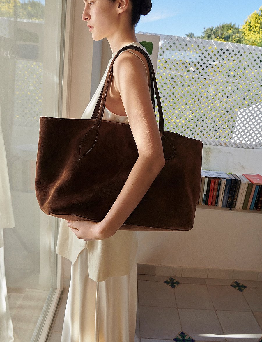 Liffner - MEGA SPROUT TOTE - tote bags - dark brown - 3