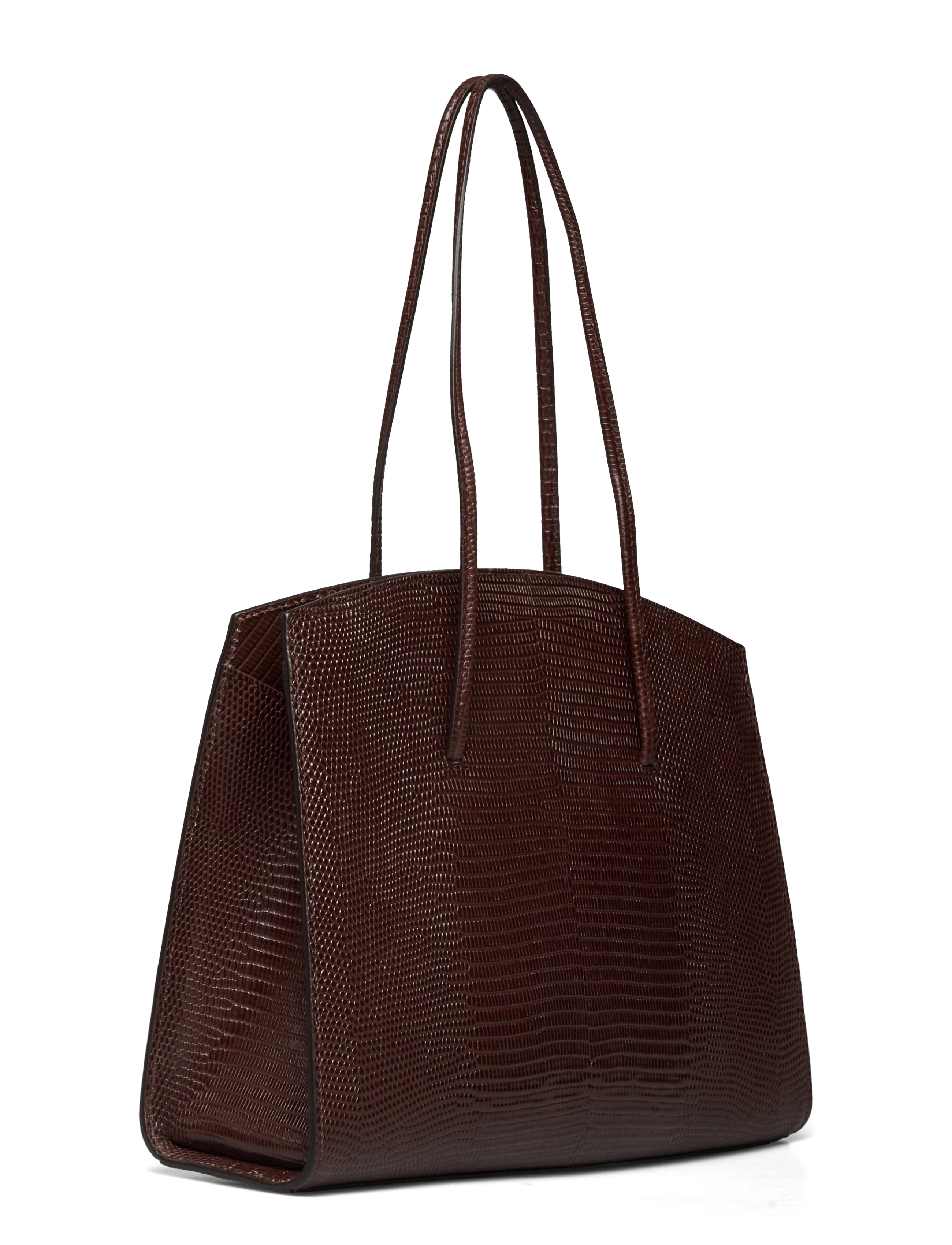 Little Liffner - DOUBLE CHAINED MINIMAL TOTE - dark brown - 2