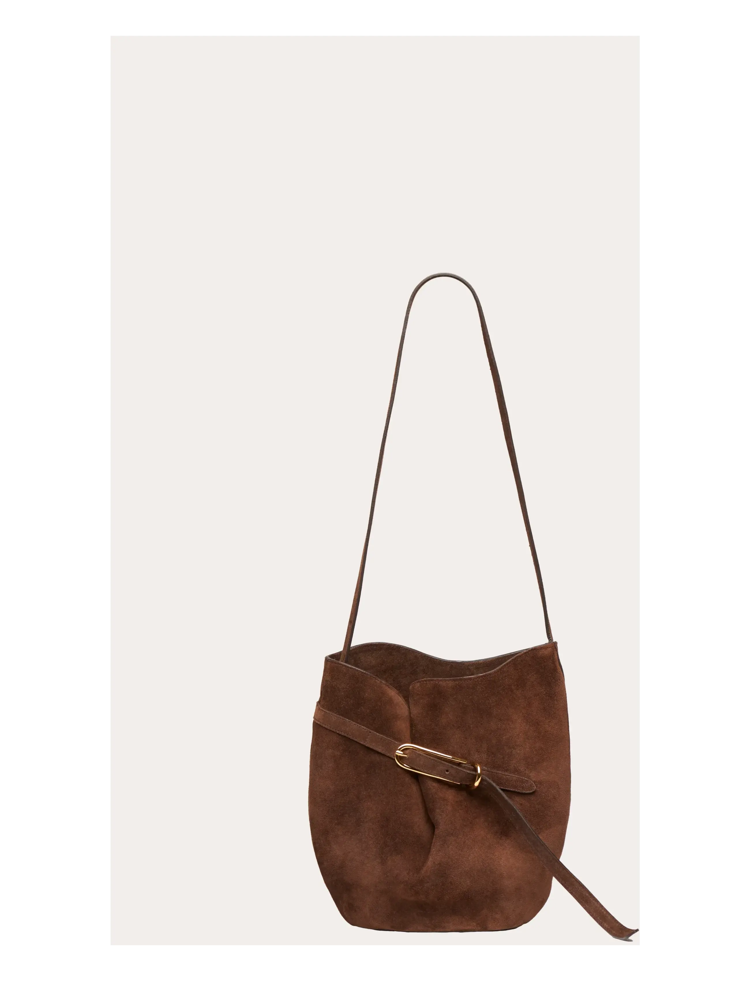 Liffner BELTED BUCKET BAG - Farben der Saison - CHOCOLATE / brown