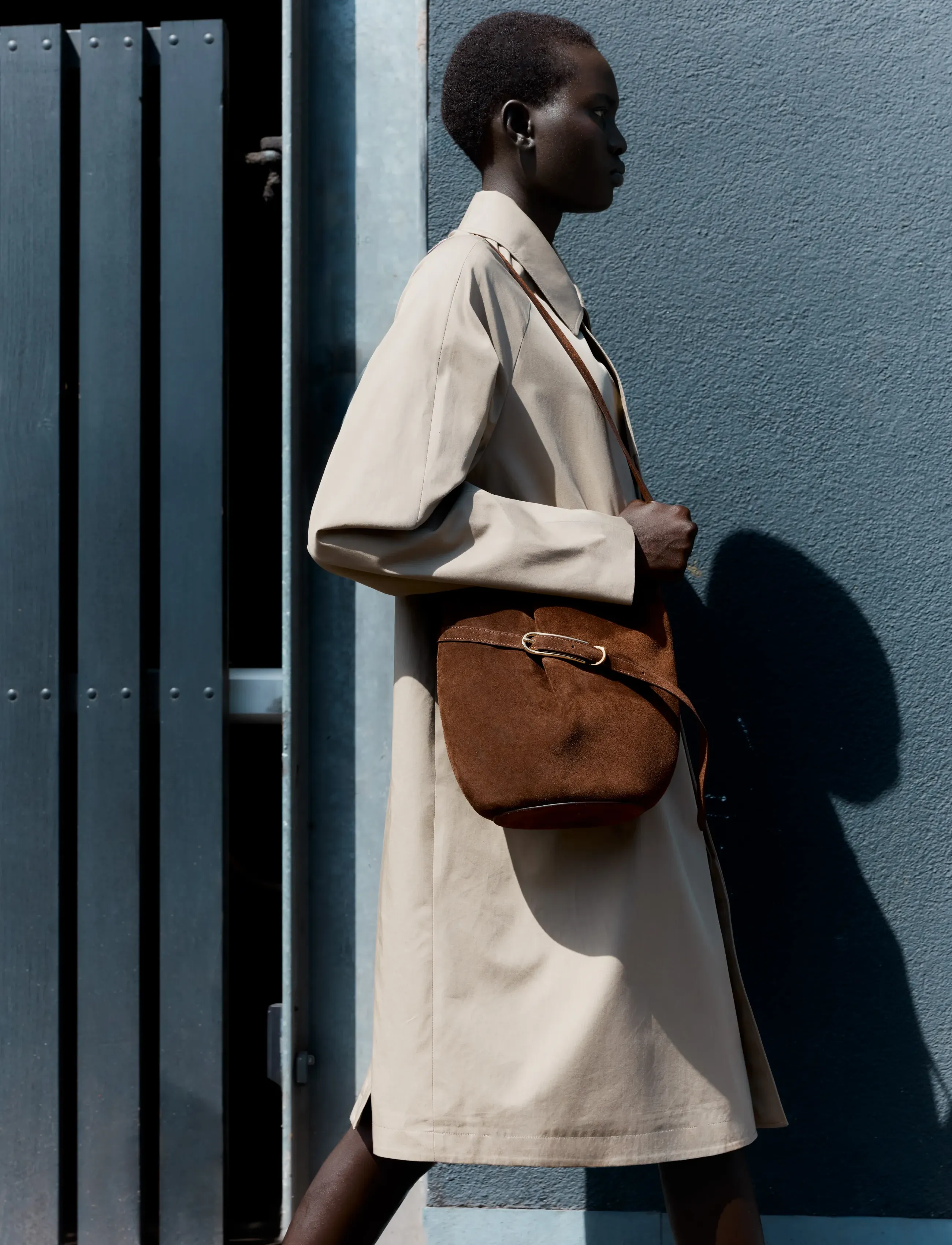 Belted Bucket Bag