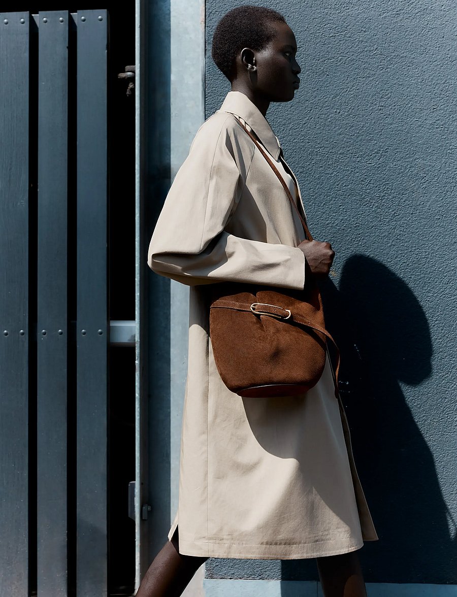 Liffner - BELTED BUCKET BAG - mode trends - chocolate - 0