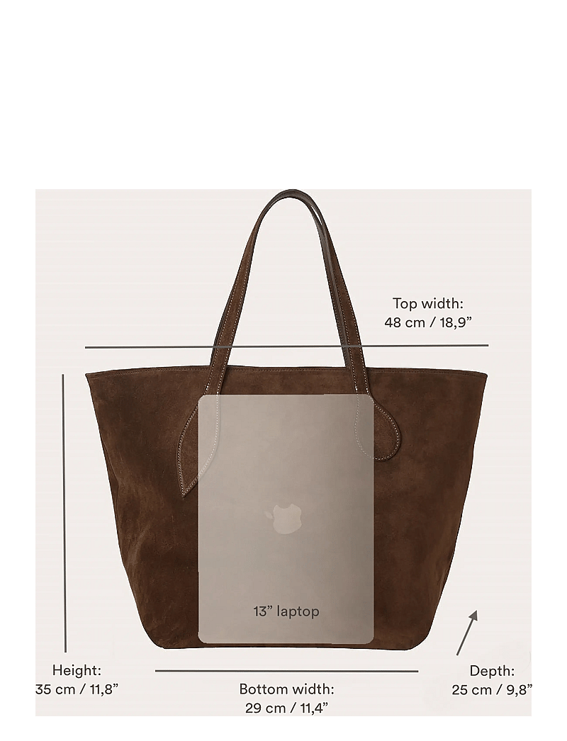 Liffner - SPROUT TOTE - dark brown - 3