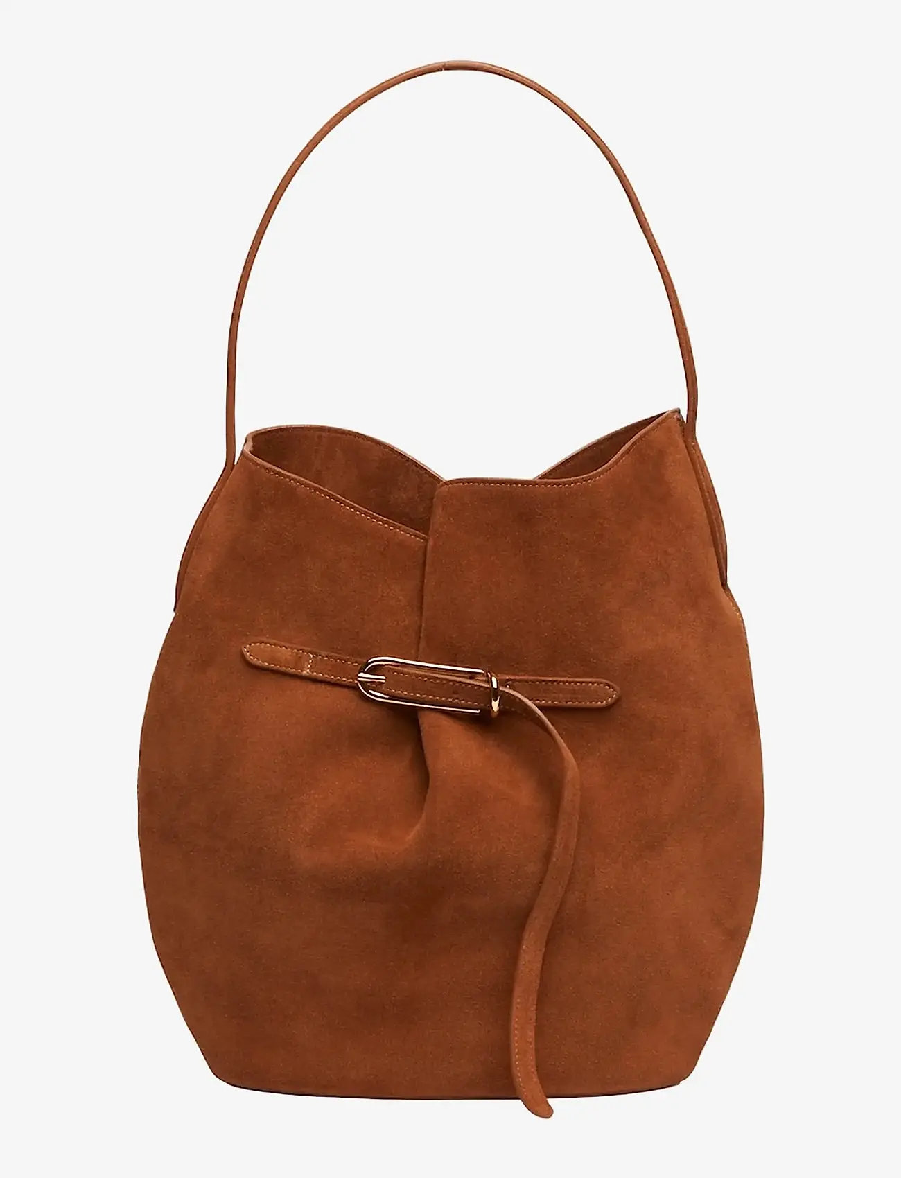 Liffner - BELTED BUCKET BAG LARGE - käekotid - saddle brown - 1