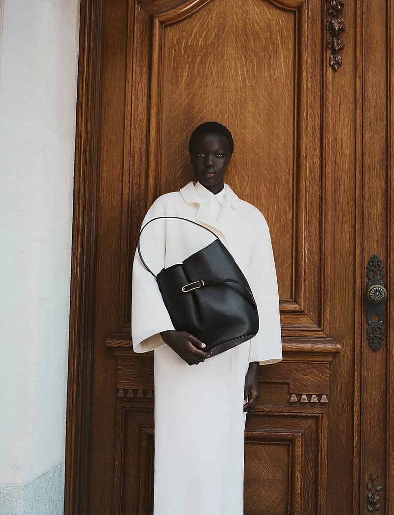 Liffner - BELTED BUCKET BAG LARGE - shoppers - black - 0