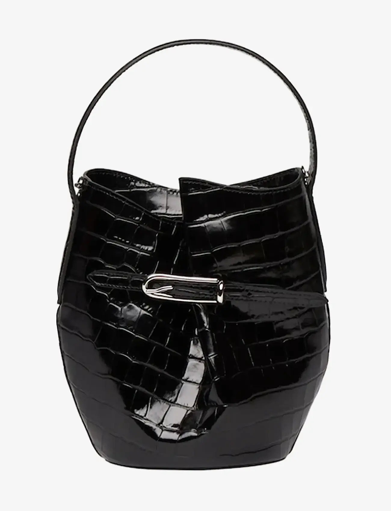 Liffner - BELTED BUCKET BAG MINI - moetrendid - black - 1