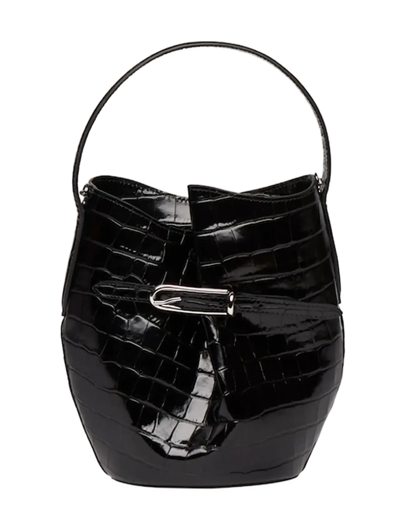 Liffner BELTED BUCKET BAG MINI - Torby - BLACK / black