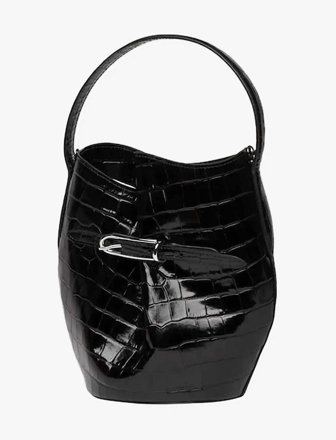 Liffner - BELTED BUCKET BAG MINI - moetrendid - black - 2
