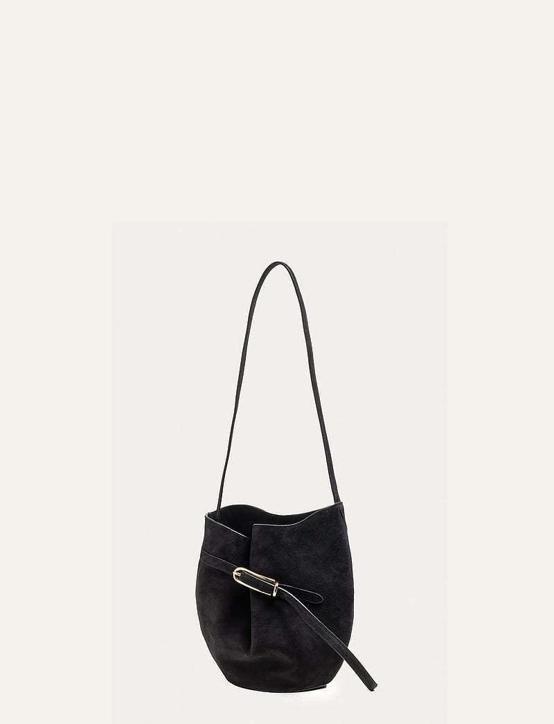 Liffner - BELTED BUCKET BAG - top handle - black - 4