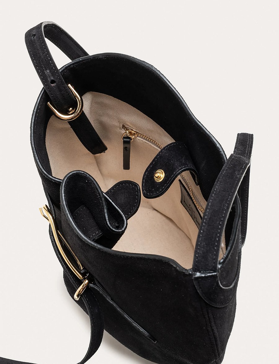 Liffner - BELTED BUCKET BAG - henkeltaschen - black - 5