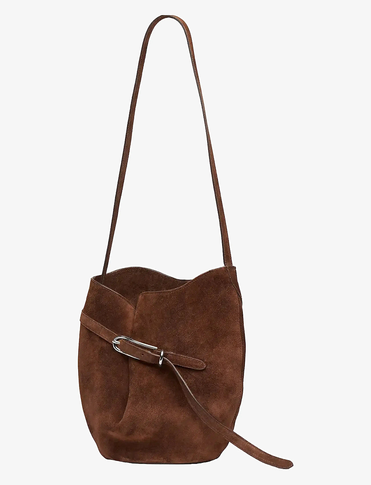 Liffner - BELTED BUCKET BAG - käekotid - dark brown - 4