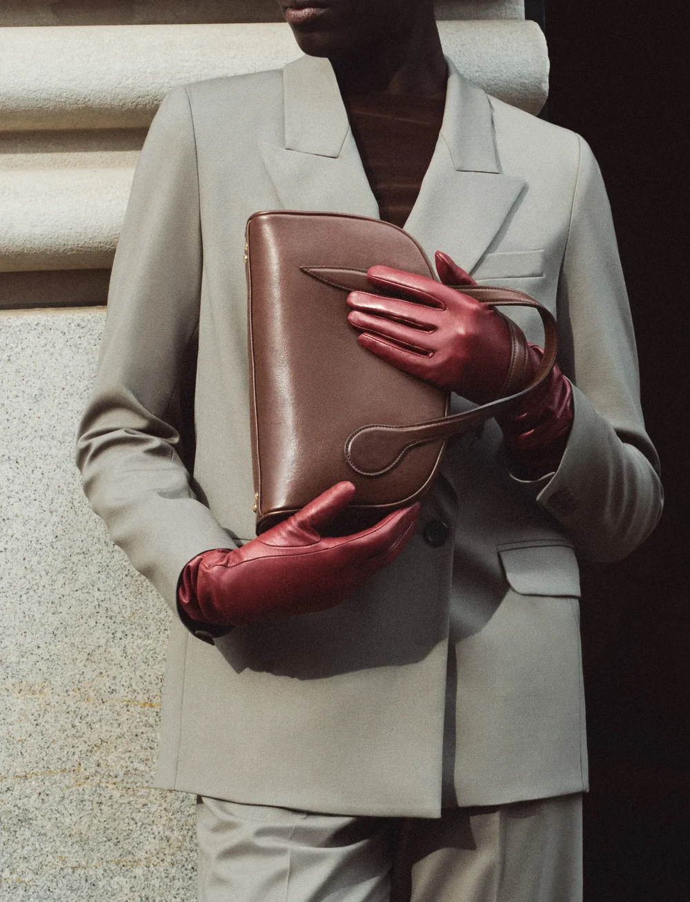 Liffner - BOWLING MINI BAG - special occasions - dark brown - 0